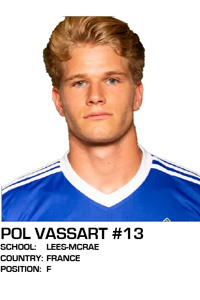 Pol VASSART a obtenu une bourse sportive en soccer avec Athletics Partner