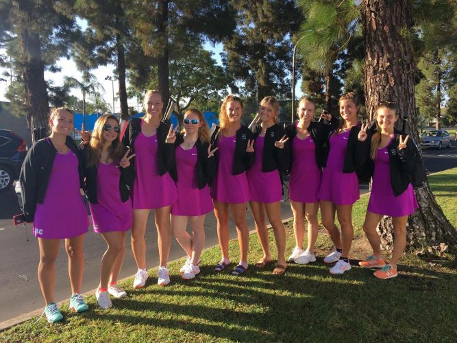 Eastern Arizona College Women's Tennis Team 2017-2018