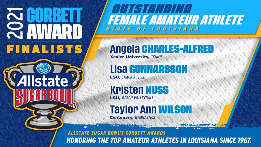 2020-2021 Corbett Award - Outstanding Female Amateur Athlete State of Louisiana (finaliste)