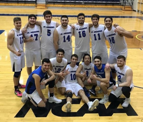 St. Andrews University Men's Volleyball Team 2017-2018